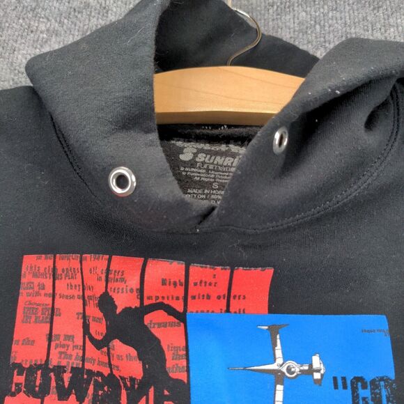 Funimation Sunrise Cowboy Bebop Hoodie Size Small Black Graphic TANK! Anime - Picture 8 of 12